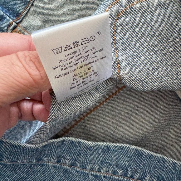 Sezane Gillie Skirt Denim Blue - Size 12 - Picture 7 of 8